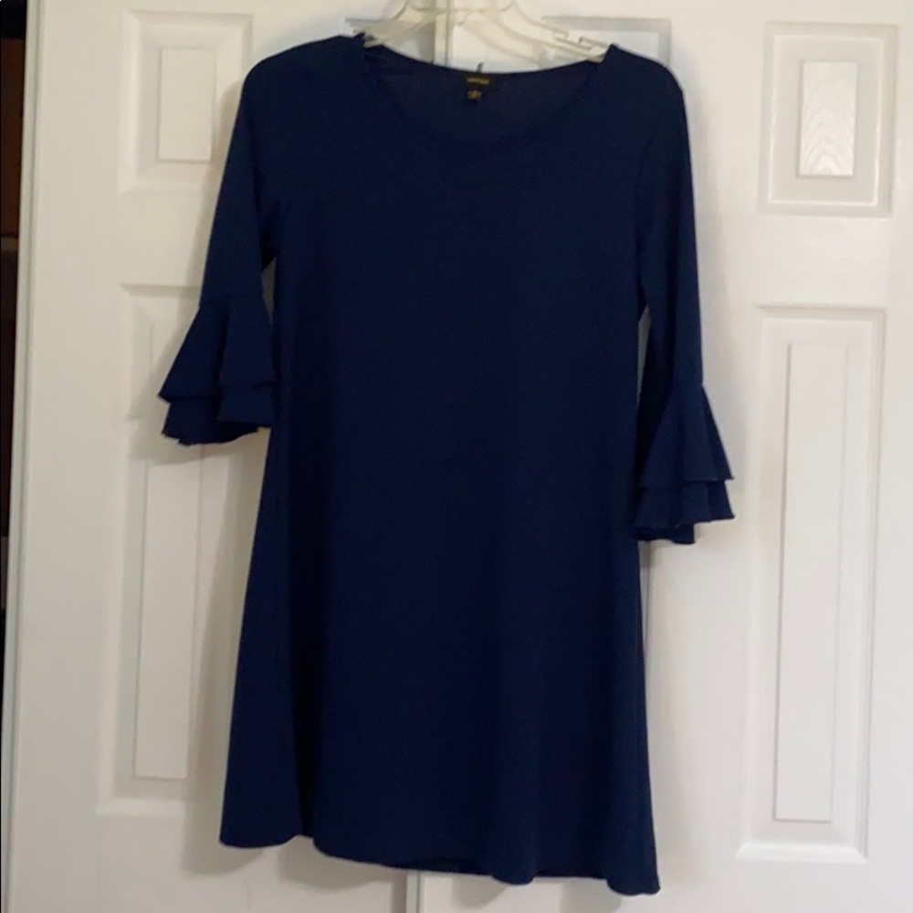Espresso Navy Blue Short Dress Size L